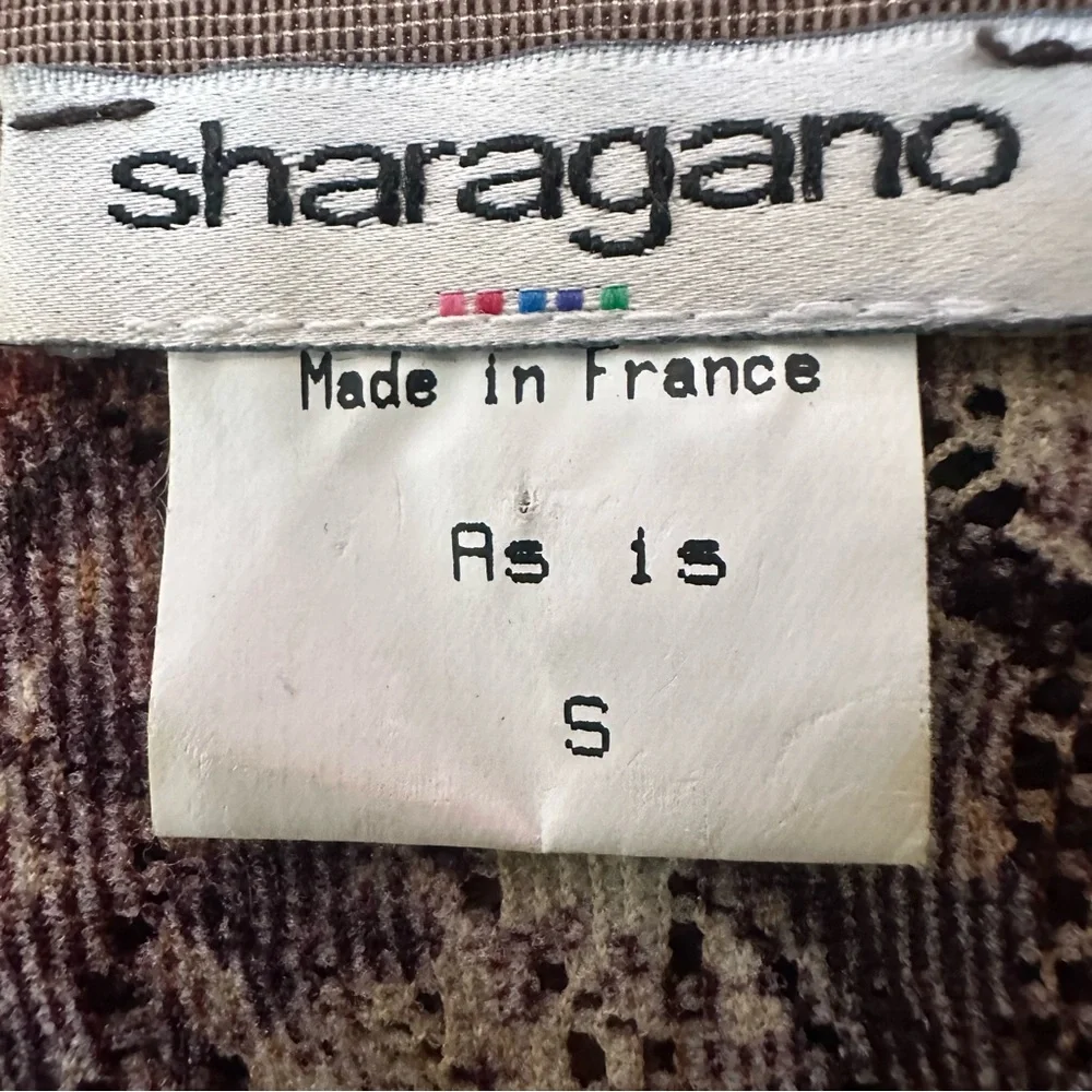 Sharagano Made In France Purple Lace-Up Blouse - Picture 7 of 9
